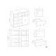 8. MALWA 1D5S CHEST OF DRAWERS WHITE