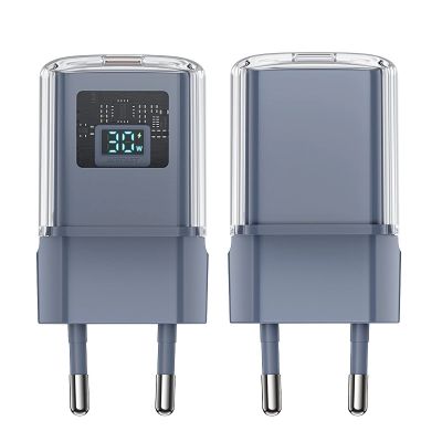 3. Acefast A53 PD 30W GaN USB-C charger with display - gray