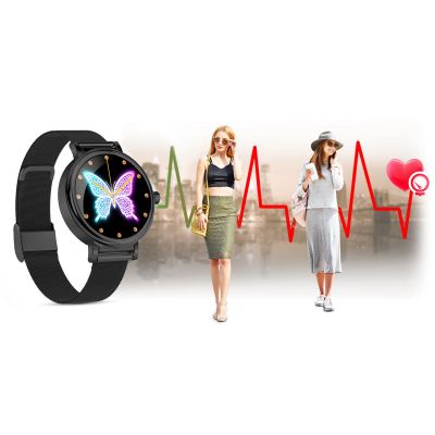 8. RUBICON SMARTWATCH RNBE64-3 BLACK Women's Watch