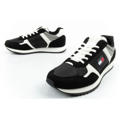 8. Tommy Hilfiger Men's Tjm Runner Casual Black Sneakers
