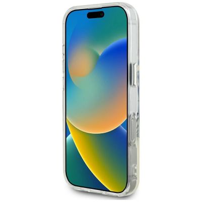 5. Guess IML Metal Colored Circle Classic Logo MagSafe case for iPhone 16 Pro Max - gray