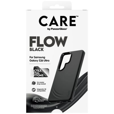 3. CARE by PanzerGlass Flow Black Qi case for Samsung Galaxy S26 Ultra - black