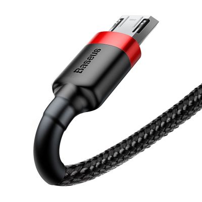 5. Baseus Cafule Cable CAMKLF-B91 USB-A / micro USB 2.4A 1 m - black and red