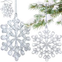 SNOWFLAKE HANGING DECORATION 12x12 CM PATTERN 3