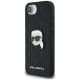 2. Karl Lagerfeld Monogram Karl Head Pin iPhone 16e Case - Black