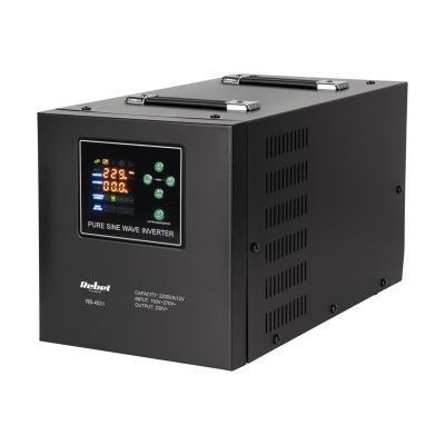 Rebel POWER-2200-LFP4 UPS - pure sine wave converter with charging function 12V 230V 2200VA/1600W