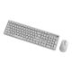 4. GEMBIRD WIRELESS KEYBOARD + MOUSE SET SILENT KEY PRO BUSINESS, WHITE, RU LAYOUT