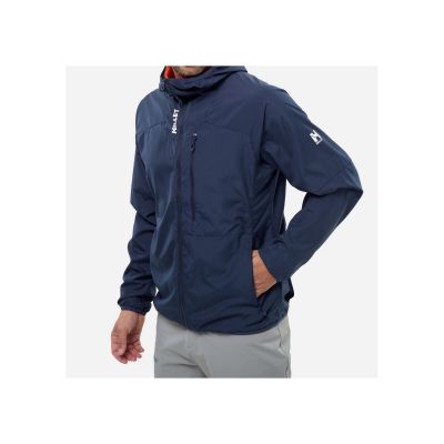 5. MILLET Parmelan Windbreaker Hoodie Men's Jacket M Navy Blue
