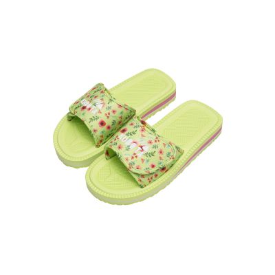 13. Kubota Velcro flaps multicolor floral green K25SS-100-001-18-1