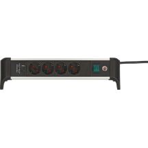 Power strip Brennenstuhl Steckdosenleiste ALU-Office-Line 4gn. 1.8m USB