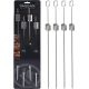 15. SKEWER FOR SHASHLIK 4 PCS. LENGTH 40.5 CM STAINLESS STEEL