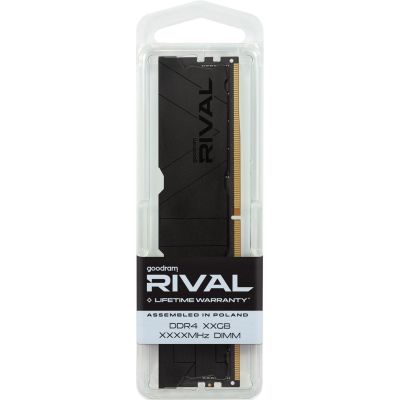 8. DDR4 2x8GB KIT UDIMM goodram RIVAL Deep Black