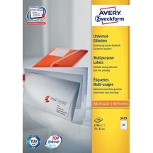 Avery 3479 Printable Labels White Self-Adhesive Printable Labels