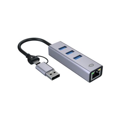 2. Conceptronic ABBY25G Docking Station Wired USB 3.2 Gen 1 (3.1 Gen 1) Type-A + Type-C Gray