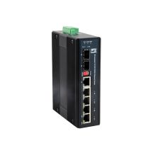 LevelOne Industrial GB Switch 6-Port/IP30+DIN 1Gbps