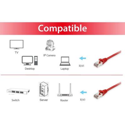 3. Equip 606511 Network Cable Red 30m Cat6a S/FTP (S-STP)