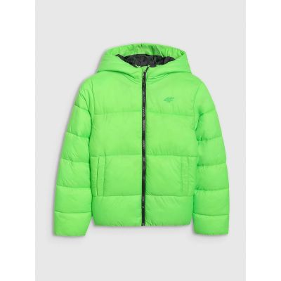 7. Boy's down jacket with synthetic filling 4F 4FJRAW25TDJAM0809-45N