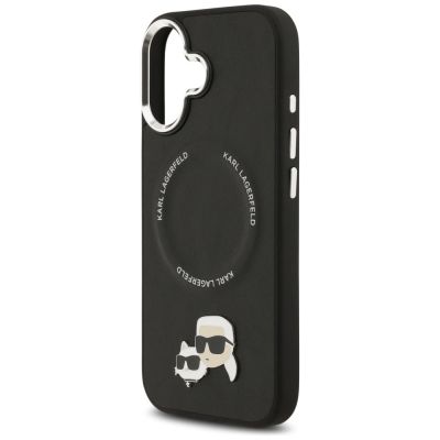 6. Karl Lagerfeld Karl & Choupette Pins MagSafe Case for iPhone 17 - Black
