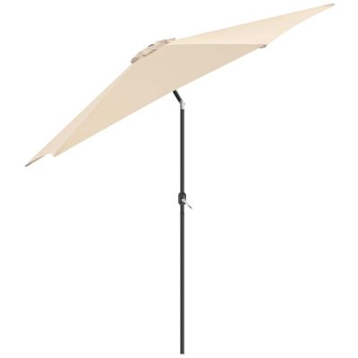 12. GARDEN UMBRELLA 300CM FOLDING BEIGE