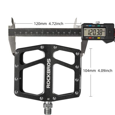 3. Rockbros K399-BK Wide Platform Bicycle Pedals - Black