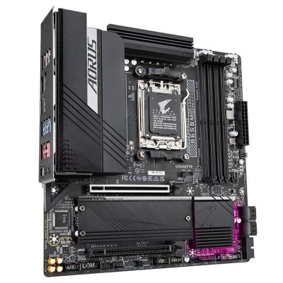 11. Gigabyte B650M AORUS ELITE Motherboard (B650, AM5, mATX, DDR5)