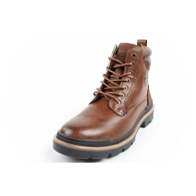 12. Wrangler Nevada men's shoes Chelsea boots elegant fashionable lace-up brown
