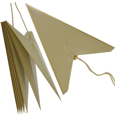 11. DECORATIVE HANGING PAPER STAR FSC 18x75CM BEIGE 7 ARMS MICA