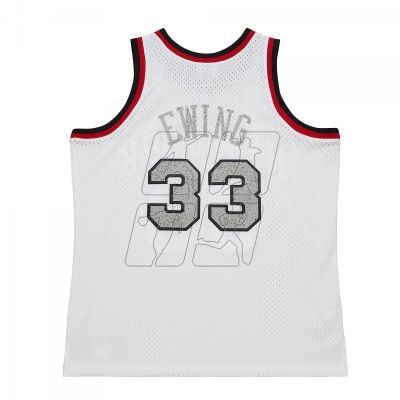 2. Mitchell &amp; Ness NBA Cracked Cement Swingman Jersey Knicks 1991 Patrick Ewing M TFSM5934-NYK91PEWWHIT