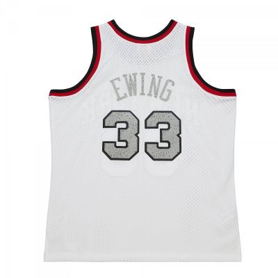 2. Mitchell & Ness NBA Cracked Cement Swingman Jersey Knicks 1991 Patrick Ewing M TFSM5934-NYK91PEWWHIT