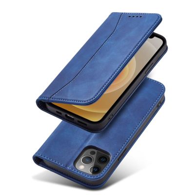 4. Magnet Fancy Case Case for iPhone 12 Pro Max Pouch Card Wallet Card Stand Blue