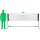 7. BADMINTON NET WITH FRAME 5 X 1.55 M WITH CARRY BAG ENERO