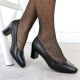 6. Women's black low-heel pumps Sergio Leone PB177