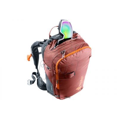 6. Deuter Alproof 30 SL Avalanche Backpack - redwood/black