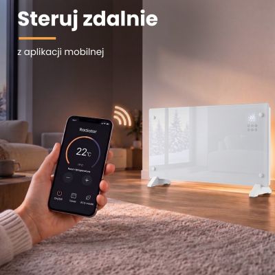12. Extralink Smart Glass Heater 2000W | White