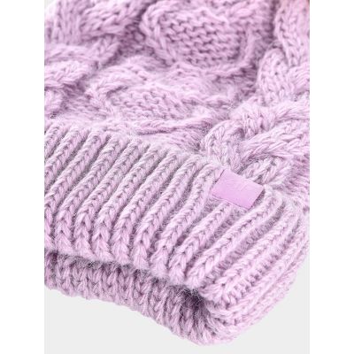 2. Girls' winter hat 4F Junior 4FJWAW24ACAPF421-52S