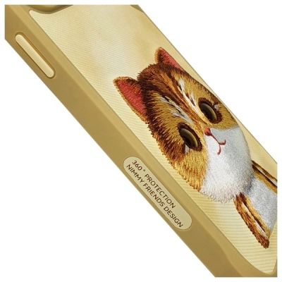 5. Nimmy Big Eyed Pet 2.0 Cat Case for iPhone 15 Pro Max - Green