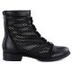 2. Women's mesh ankle boots with flowers, black, Jezzi 130