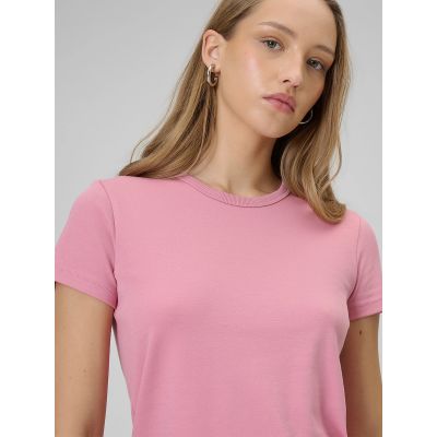 4. Women's slim plain T-shirt 4F 4FRAW25TTSHF3623-56S