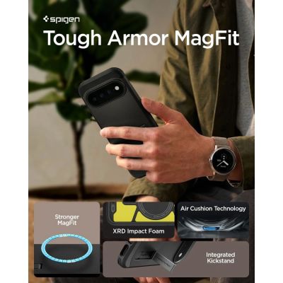 9. Spigen Tough Armor Mag MagSafe case for Google Pixel 11 Pro - black