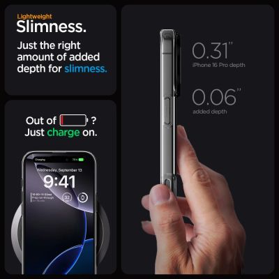 12. Spigen Liquid Crystal Mag MagSafe iPhone 16 Pro Case - Clear