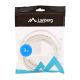 3. Patchcord U/UTP Lanberg PCU5-10CC-0300-W (RJ45 - RJ45; 3m; UTP; cat. 5e; white)