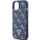 6. Guess 4G Triangle Metal Logo case for iPhone 15 Plus / 14 Plus - blue