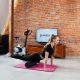 5. Club fitness mat with holes HMS Premium MFK02 Pink-Black