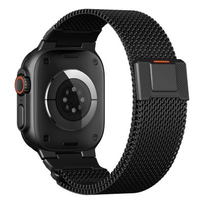 2. Tech-Protect Milano Vanguard Bracelet for Apple Watch (44 / 45 / 46 / 49 mm) - Black