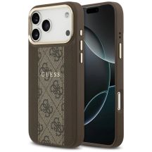 Guess 4G Stripe MagSafe case for iPhone 17 Pro Max - brown