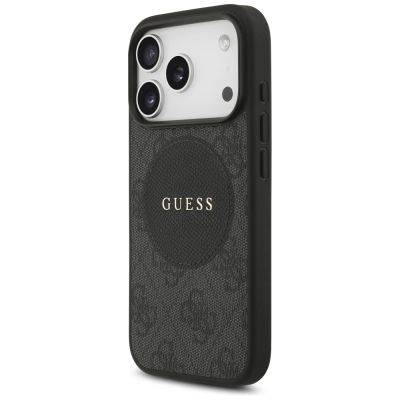 2. Guess 4G Circle Classic Logo MagSafe case for iPhone 17 Pro - black