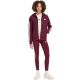 6. Women's adidas Essentials 3-Stripes Full-Zip Burgundy Sweatshirt KX0785