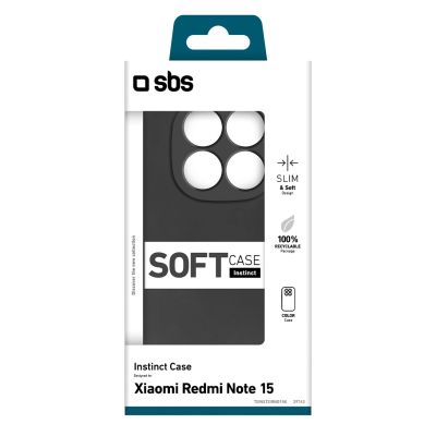 2. SBS Instinct Case for Xiaomi Redmi Note 15 - Black