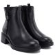 4. Black Sergio Leone women's leather block ankle boots