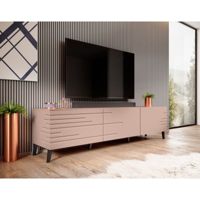 3. NOVA TV cabinet 186x40x48 matte pink